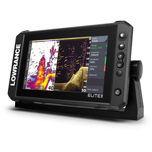 Lowrance Elite FS 7 Fish Finder with Active Imaging 3-in-1 Transducer, Preloaded C-MAP Contour+ Charts
