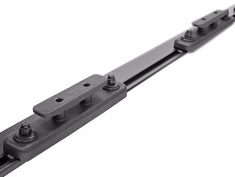RealTruck TruXedo Elevate TS Rails | 1118329 | Fits 5' to 5'4" Beds - Compact Trucks (56" Rail Length) | RAILS & Cleats Only , Black
