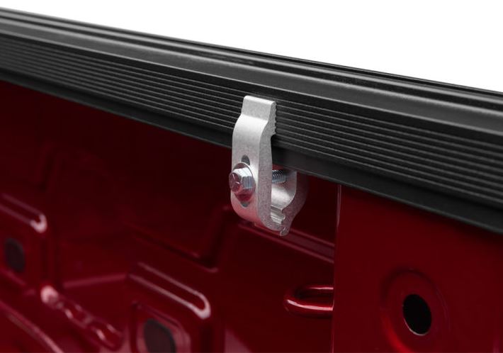 RealTruck TruXedo Elevate TS Rails | 1118414 | Fits Jeep Gladiator & Ford Maverick (50" Rail Length) | RAILS & Cleats Only, black