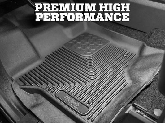 Husky Liners X-act Contour Floor Mats |54111| Fits 2024-2026 Ford Ranger SuperCrew (Crew Cab), Will NOT Fit SuperCab (EXT Cab) | Front Row, 2-pc Black