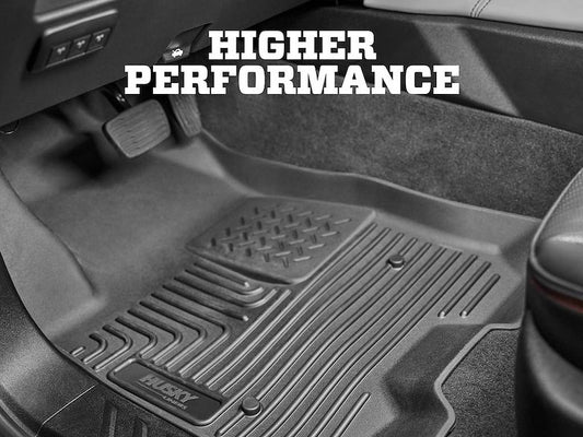 Husky Liners Weatherbeater Floor Mats |99911| - Fits 2018-2025 Volvo XC60 | Front & 2nd Row, 3-pc Black