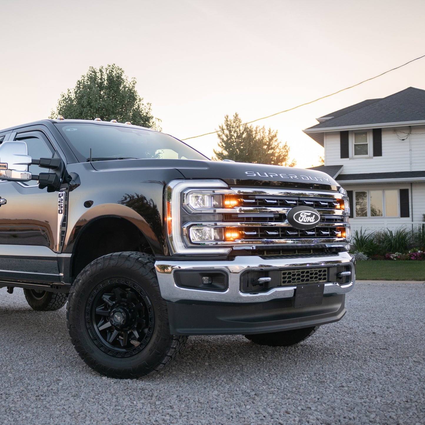 Putco Luminix White Oval LED Emblem |92803| - Fits Ford F250, F350, F450, F550 2023-2027 with Camera and Spray Washer
