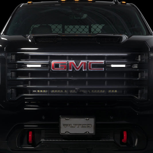 Putco Virtual DRL LED Grille Lights 8" Pair |310208| - Fits Silverado/Sierra 1500 20-26, 2500/3500 15-27, Ram 19-27, F150 15-27, F250 F350 F450 17-27, Gladiator 20-27, Tundra 22-27