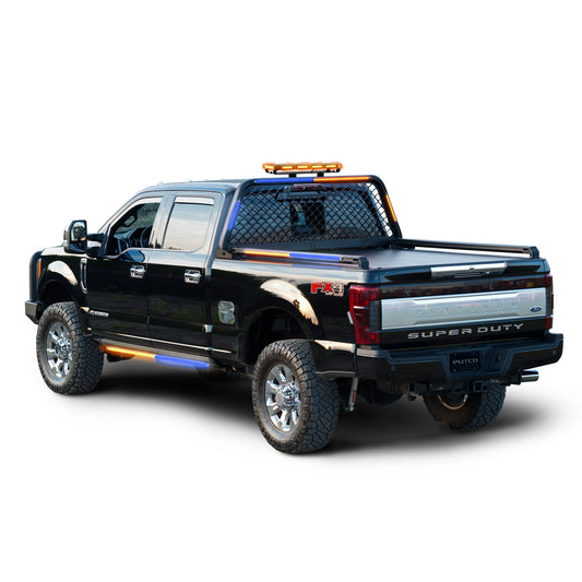 Putco Amber & Blue Work Blade LED Light Bar - 60" Long - Blue and Amber Strobe |93010-60|