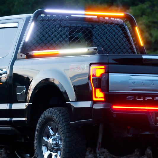 Putco Amber & White Work Blade LED Lights - 44" Long - Amber and White Strobe |93009-44|