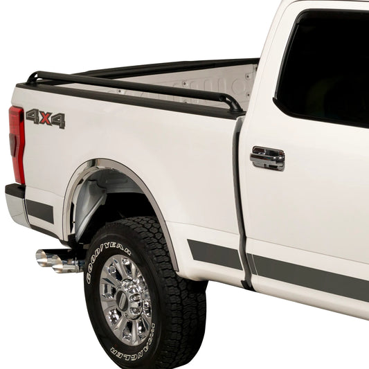 Putco Classic Locker Side Rails |88855| - Fits Chevy Silverado/GMC Sierra 1500 2019-2027 5'8" Bed - Black Finish