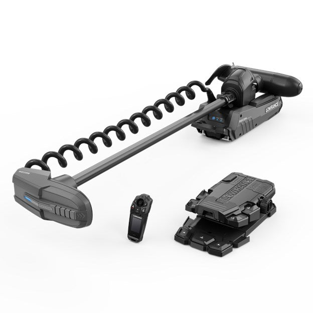 Lowrance Recon Freshwater 60-inch Trolling Motor with FreeSteer Joystick Remote, Wireless Foot Pedal, HDI Nosecone, 000-16174-001