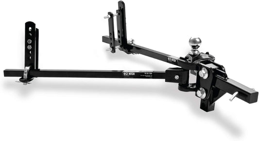 Fastway e2 2-Point Sway Control Trunnion Hitch,  4,500 - 12,000 Lbs. Trailer Weight Rating, Weight Distribution Kit Includes Standard Hitch Shank, Ball NOT Included
