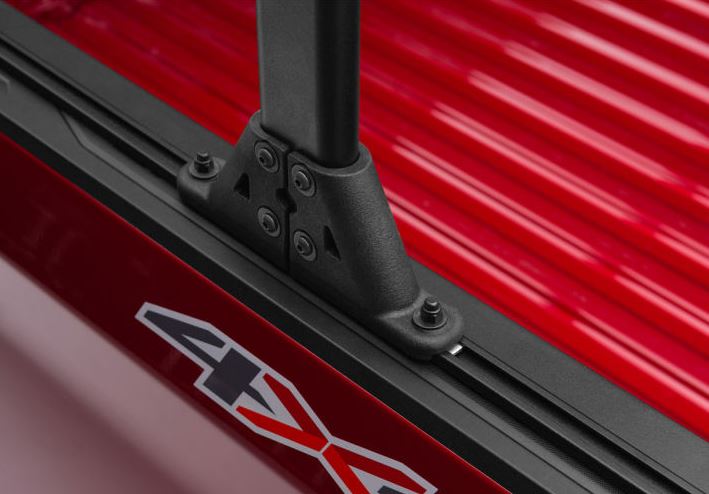 RealTruck TruXedo Elevate TS Rails | 1118414 | Fits Jeep Gladiator & Ford Maverick (50" Rail Length) | RAILS & Cleats Only, black