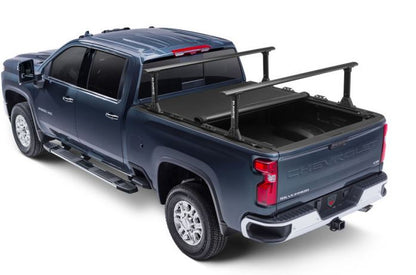 RealTruck TruXedo Elevate TS Rails | 1118414 | Fits Jeep Gladiator & Ford Maverick (50" Rail Length) | RAILS & Cleats Only, black