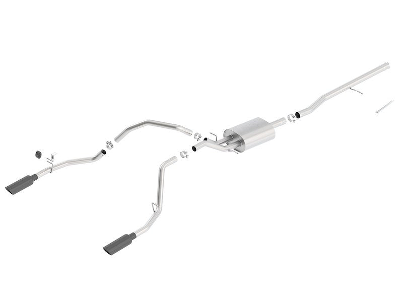 2014-2019 Chevrolet Silverado 1500/ 2014-2019 GMC Sierra 1500 Cat-Back Exhaust System ATAK Part # 140537BC
