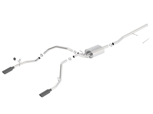 2014-2019 Chevrolet Silverado 1500/ 2014-2019 GMC Sierra 1500 Cat-Back Exhaust System ATAK Part # 140537BC