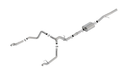 2019-2023 Chevrolet Silverado 1500/ 2019-2023 GMC Sierra 1500 Cat-Back Exhaust System ATAK Part # 140775