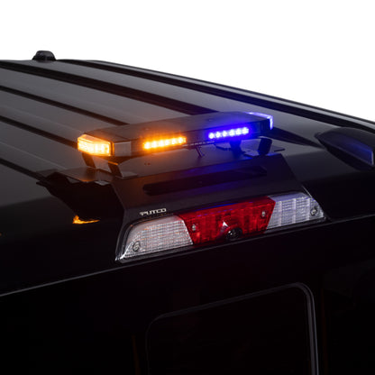 Putco Tri-Hornet LED Stealth Rooftop Strobe Light Bar (Amber, White & Blue), 16" Tri Color Strobe Light |950216|