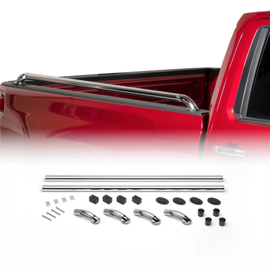 Putco 89855 Classic Locker Side Rails| - Stainless Steel Truck Bed Rails |89855| - Fits 2019-2027 Chevrolet Silverado LD/GMC Sierra LD - 1500 5'.5" Bed