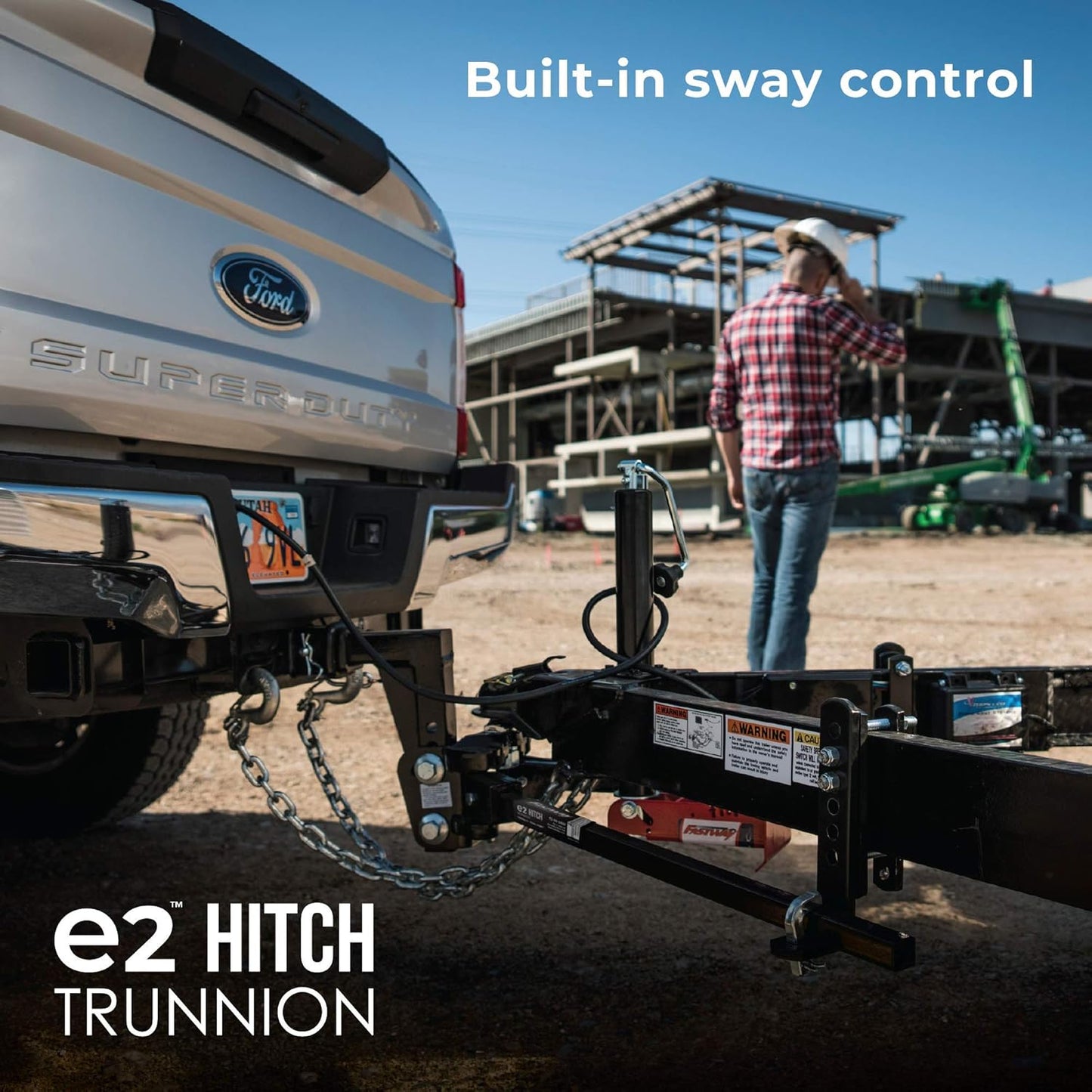 Fastway e2 2-Point Sway Control Trunnion Hitch,  4,500 - 12,000 Lbs. Trailer Weight Rating, Weight Distribution Kit Includes Standard Hitch Shank, Ball NOT Included
