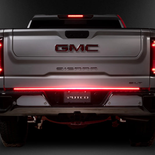 Putco 60" Blade LED Tailgate Light Bar Red/White LEDs & Plug-N-Play Quick Connect Harness|9202060-05| - Fits Chevy Silverado/GMC Sierra 2020-2026
