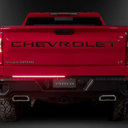Putco 60" Blade LED Tailgate Light Bar Red/White LEDs & Plug-N-Play Quick Connect Harness|9202060-05| - Fits Chevy Silverado/GMC Sierra 2020-2026