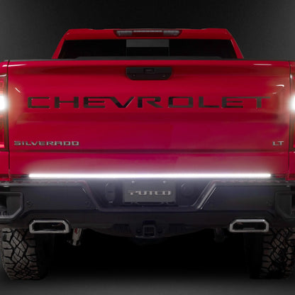 Putco 60" Blade LED Tailgate Light Bar Red/White LEDs & Plug-N-Play Quick Connect Harness|9202060-05| - Fits Chevy Silverado/GMC Sierra 2020-2026