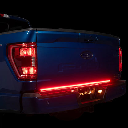 Putco 60" Blade LED Tailgate Light Bar Red/White LEDs & Plug-N-Play Quick Connect Harness |9203060-13| - Fits Ford F150 2021-2023 (Only fits models without Onboard Scale/Tow Tech & OE LED Taillights)