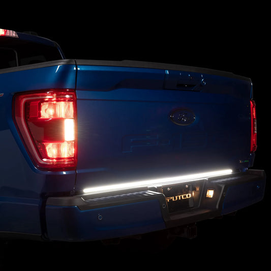 Putco 60" Blade LED Tailgate Light Bar Red/White LEDs & Plug-N-Play Quick Connect Harness |9202060-12| - Fits Ford F150 2021-2023 (Only fits Models Equipped with OE Halogen Taillights)