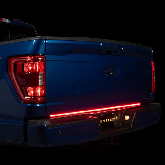 Putco 60" Blade LED Tailgate Light Bar Red/White LEDs & Plug-N-Play Quick Connect Harness |9203060-13| - Fits Ford F150 2021-2023 (Only fits models without Onboard Scale/Tow Tech & OE LED Taillights)