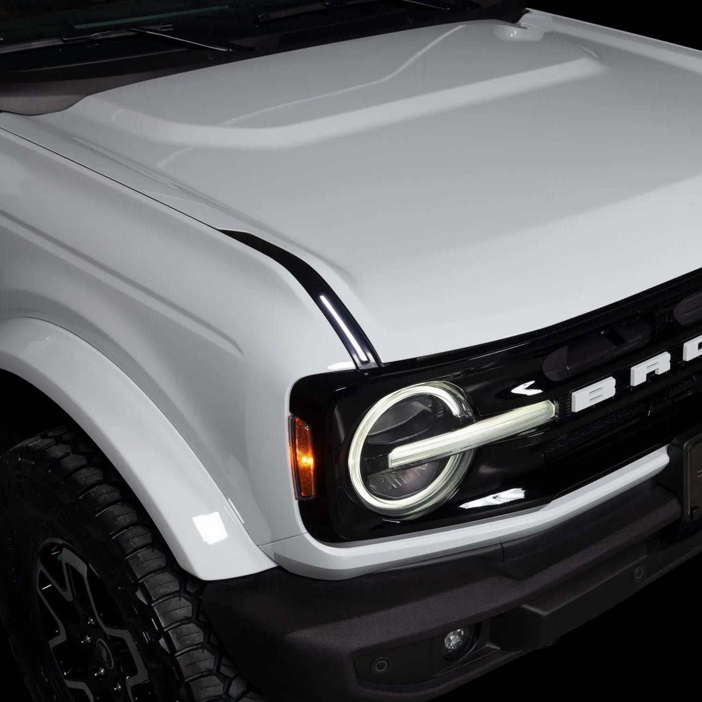 Putco Luminix LED DRL Lights, 1 Pair of Hood Limb Riser Replacements |50001| - Fits Ford Bronco 2021-2027