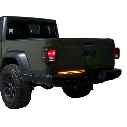 Putco 48" Blade LED Tailgate Light Bar Red/Amber/White LEDs & Plug-N-Play Harness |9201948-04| - Fits Chevy Colorado/GMC Canyon 15-22/ Tacoma 16-26/ Jeep Gladiator 20-27