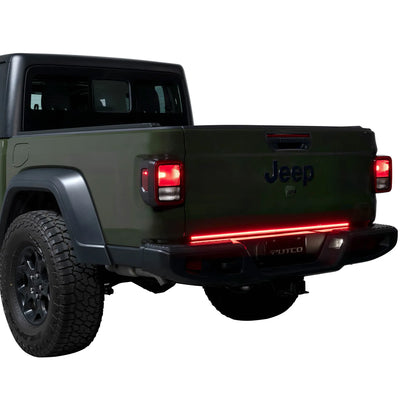 Putco 48" Blade LED Tailgate Light Bar Red/Amber/White LEDs & Plug-N-Play Harness |9201948-04| - Fits Chevy Colorado/GMC Canyon 15-22/ Tacoma 16-26/ Jeep Gladiator 20-27