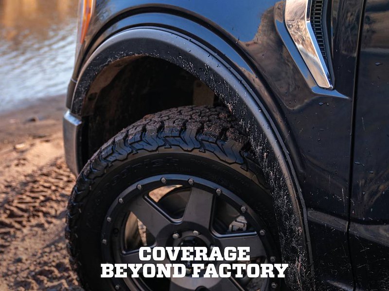 Husky Liners OE-Style Fender Flares |2804956| - Fits 2014-2019 Chevrolet Silverado 1500 (2019 LD w/6.6' Bed); 2015-2019 Silverado 2500 HD & 3500 HD (Excludes Dually) |Fender Flares Front & Rear, 4-pc Black