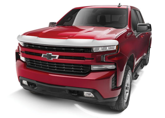 Husky Liners Hood Protector |2816303| - Fits 2007-2013 Chevrolet Avalanche; 2007-2014 Chevrolet Suburban 1500/2500 & Chevrolet Tahoe (Excludes Hybrid), High Profile/Bug Shield - 1 pc. Chrome