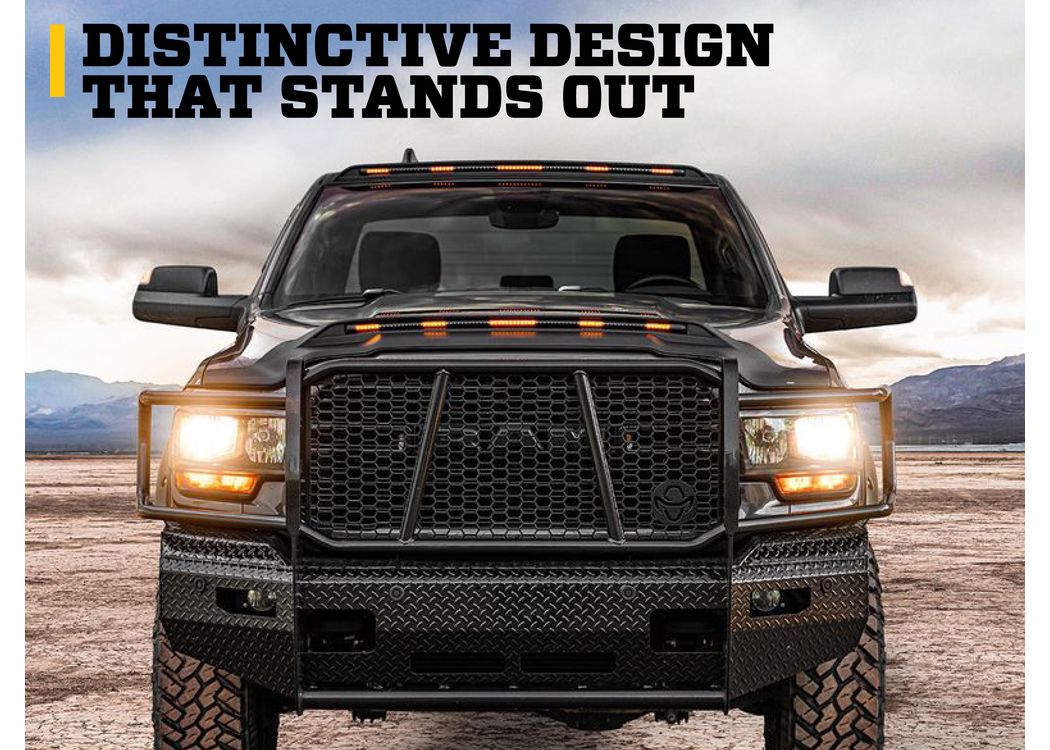 Husky Liners Aeroskin Lightshield PRO Low Profile Hood Shield |2820156| - Fits 2020-2026 Jeep Gladiator/ Gladiator JT, 2018-2025 Jeep Wrangler JL 2 Door UL (Includes 4XE Models) | Hood Protector 1pc Black