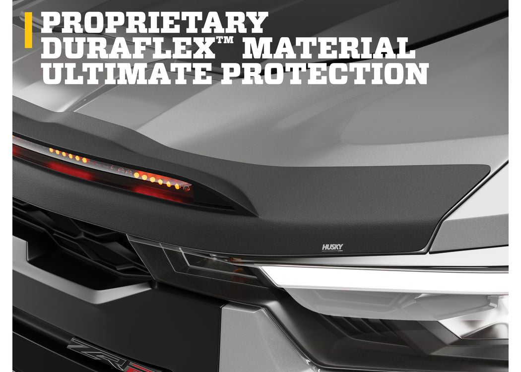 Husky Liners Aeroskin Lightshield PRO Hood Protector |2820168| - Fits 2019-2026 Chevrolet Silverado 1500 | Low Profile Deflector/Bug Shield 1 pc.Black