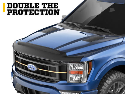 Husky Liners Aeroskin II Hood Protector |2830007| - Fits 2007-2013 Toyota Tundra | Low Profile Deflector/Bug Shield - 1 pc. Textured Black