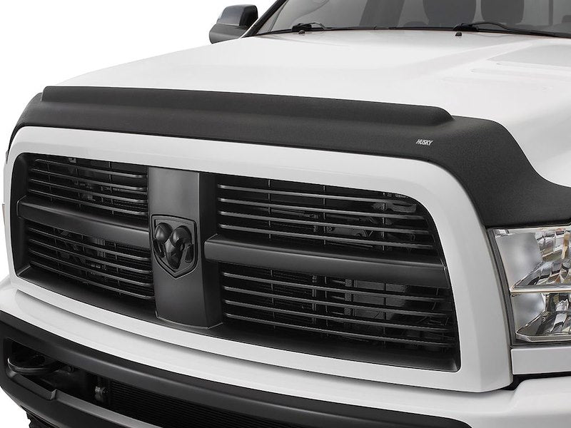 Husky Liners Aeroskin II Hood Protector |2830051| - Fits 2010-2018 Dodge Ram 2500, 3500 | Low Profile Deflector/Bug Shield - 1 pc. Textured Black