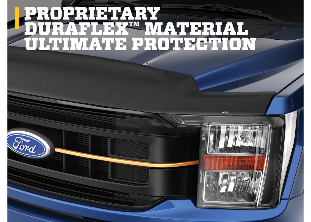 Husky Liners Aeroskin II Hood Protector |2830113| - Fits 2015-2022 Chevrolet Colorado | Low Profile Deflector/Bug Shield - 1 pc. Textured Black
