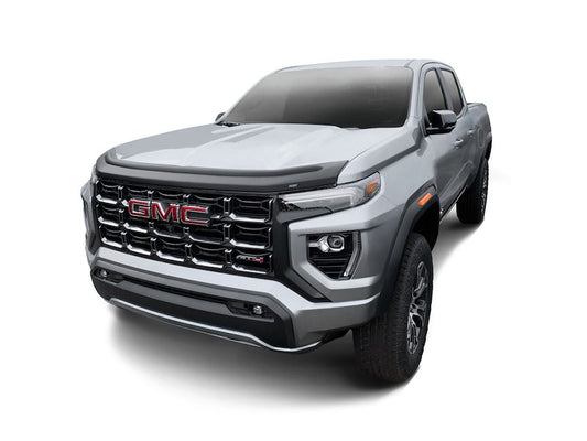 Husky Liners Aeroskin II Hood Protector |2830114| - Fits 2015-2022 GMC Canyon | Low Profile Deflector/Bug Shield - 1 pc. Textured Black