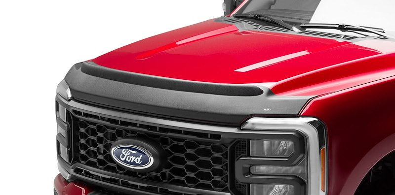 Husky Liners Aeroskin II Hood Protector |2830135| - Fits 2017-2022 Ford F-250, F-350, F-450, F-550 Super Duty | Low Profile Deflector/Bug Shield - 1 pc. Textured Black