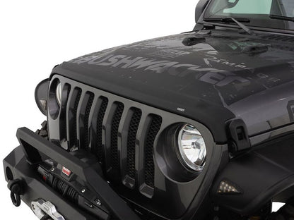 Husky Liners Aeroskin II Hood Protector Low Profile Deflector/Bug Shield |2830148| - Fits 2020-2026 Jeep Gladiator, 2018-2025 Wrangler JL 2-Door, Fits UL & 4XE Models | Hood Protector, 1-pc Textured Black