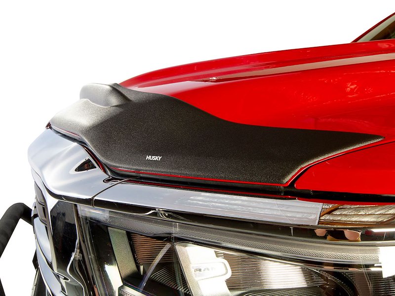 Husky Liners Aeroskin II Hood Protector Low Profile Deflector/Bug Shield |2830163| - Fits 2019-2026 Ram 1500 Excludes Rebel & TRX Models | Hood Protector 1-pc Textured Black