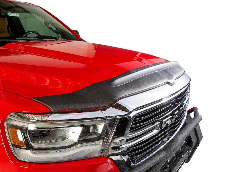 Husky Liners Aeroskin II Hood Protector Low Profile Deflector/Bug Shield |2830163| - Fits 2019-2026 Ram 1500 Excludes Rebel & TRX Models | Hood Protector 1-pc Textured Black