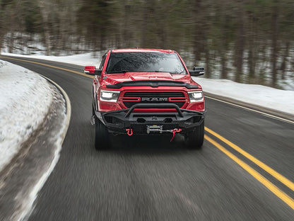 Husky Liners Aeroskin II Hood Protector Low Profile Deflector/Bug Shield |2830163| - Fits 2019-2026 Ram 1500 Excludes Rebel & TRX Models | Hood Protector 1-pc Textured Black