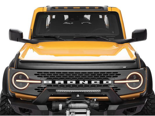 Husky Liners Aeroskin II Hood Protector Low Profile Deflector/Bug Shield |2830188| - Fits 2021-2026 Ford Bronco Sport | Hood Protector 1-pc Textured Black