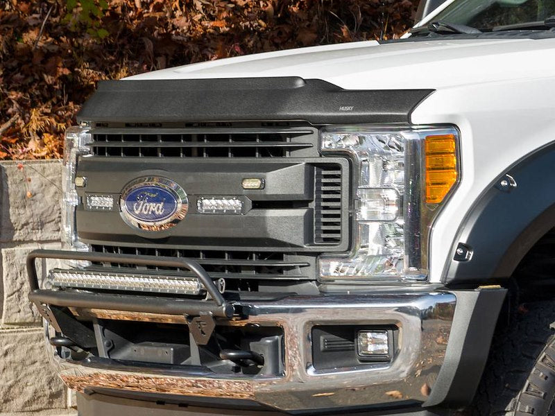 Husky Liners Aeroskin II Hood Protector Low Profile Deflector/Bug Shield |2830235| - Fits 2023-2026 Ford F-250, F-350, F-450 Super Duty | Hood Protector 1-pc Textured Black