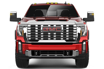 Husky Liners Aeroskin Hood Protector |2892106| - Fits 2015-2020 GMC Yukon/Yukon XL | Low Profile Deflector/Bug Shield - 1 pc. Chrome