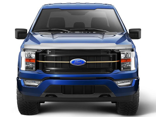 Husky Liners Aeroskin Hood Protector Low Profile Deflector/Bug Shield |2892196| - Fits 2021-2026 Ford F-150 (Excludes Tremor/Raptor/Platinum/King Ranch) | Hood Protector 1-pc Chrome