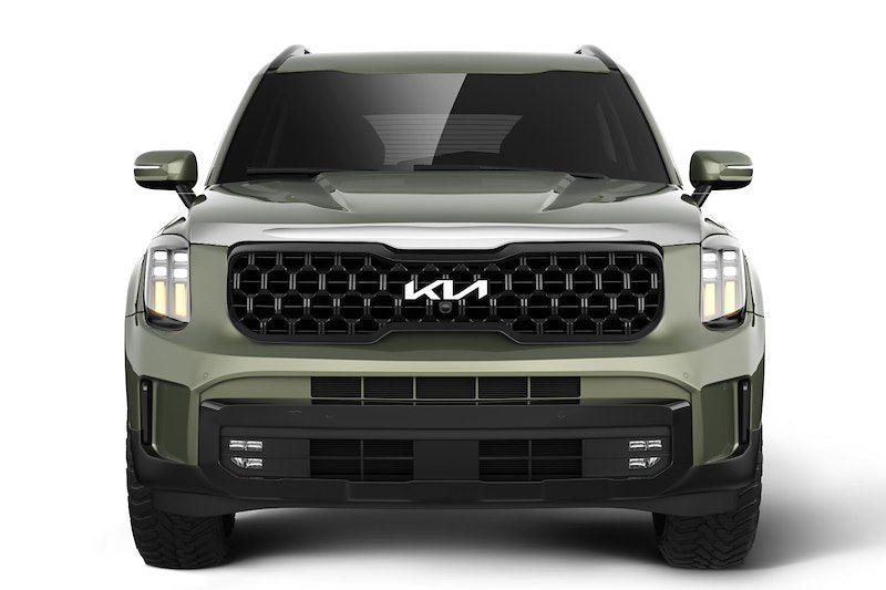 Husky Liners Aeroskin Hood Protector |2892218| - Fits 2020-2025 Kia Telluride | Low Profile Deflector/Bug Shield - 1 pc. Chrome