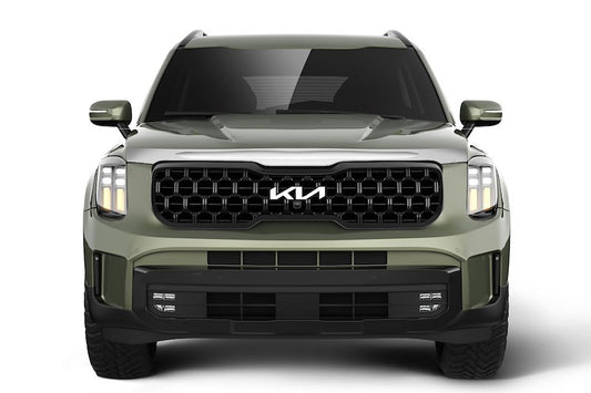 Husky Liners Aeroskin Hood Protector |2892218| - Fits 2020-2025 Kia Telluride | Low Profile Deflector/Bug Shield - 1 pc. Chrome