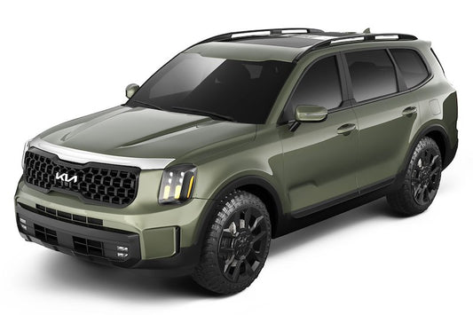 Husky Liners Aeroskin Hood Protector |2892218| - Fits 2020-2025 Kia Telluride | Low Profile Deflector/Bug Shield - 1 pc. Chrome