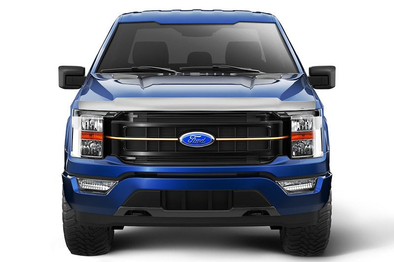 Husky Liners Aeroskin Hood Protector Low Profile Deflector/Bug Shield |2892229| - Fits 2021-2026 Ford F-150 (Tremor) 2024-2026 Ford F-150 (Platinum & King Ranch) | Hood Protector 1-pc Chrome